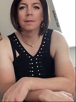 Lewd shemale GF is posing seminaked