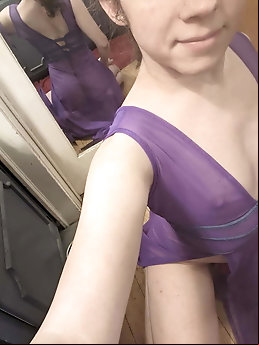 Transparent Dress Chastity Tease